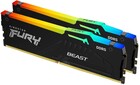Оперативная память 32Gb DDR5 5600MHz Kingston Fury Beast Black RGB (KF556C40BBAK2-32) (2x16Gb KIT)