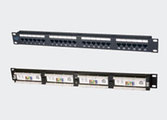 Патчпанель 19, 24xRJ45, UTP, Кат. 5е Eurolan 27B-U5-24BL