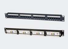Патчпанель 19, 24xRJ45, UTP, Кат. 5е Eurolan 27B-U5-24BL