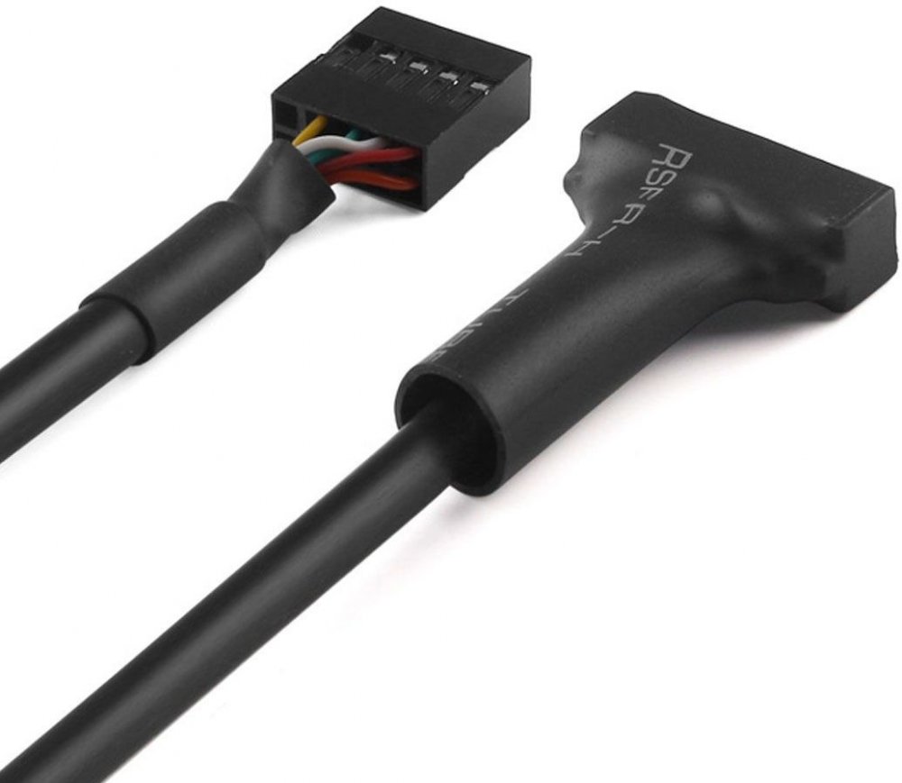 Переходник USB 2.0 8-pin - USB 3.0 19-pin для материнской платы, 15см, Greenconnect GCR-U2U3
