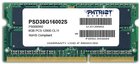 Оперативная память 8Gb DDR-III 1600MHz Patriot SO-DIMM (PSD38G16002S)
