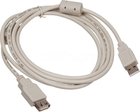 Кабель удлинительный Buro USB 2.0 A (M) - A (F), 1.8м (USB2.0-AM-AF-1.8M-MG)