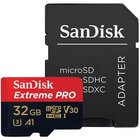 Карта памяти 32Gb MicroSD SanDisk Extreme Pro Class 10 + адаптер (SDSQXCG-032G-GN6MA)