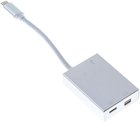 Переходник Buro USB Type-C (M) miniDisplayPort (F) USB Type-C (F) USB 3.0 A(F) 0.1м