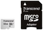Карта памяти 32Gb MicroSD Transcend Class 10 + адаптер (TS32GUSD300S-A)