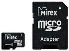 Карта памяти 4Gb MicroSD Mirex Class 10 + SD адаптер (13613-AD10SD04)