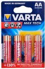 Батарейка Varta Max Tech / Max Power (AA, 4 шт)