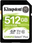 Карта памяти 512Gb Kingston Canvas Select Plus SDXC Class 10 (SDS2/512GB)