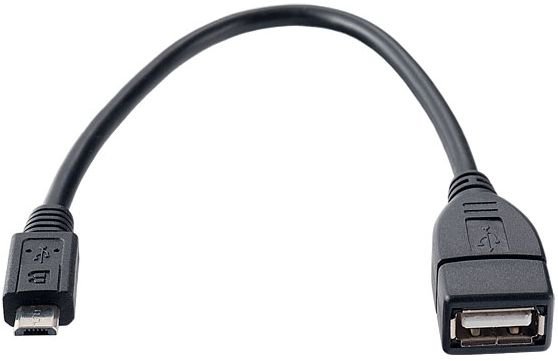 Переходник Perfeo USB 2.0 A (F) - Micro USB B (M), 0.2m (U4202)