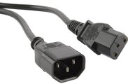 Кабель Hyperline PWC-IEC13-IEC14-1.8-BK
