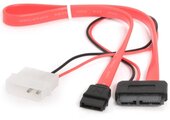 Кабель Gembird данные SATA + питание Molex - miniSATA, 0.5м (CC-SATA-C3)