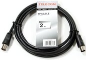Кабель коаксиальный Telecom Coax (M) - Coax (F), 2m (TTV9501-2M)