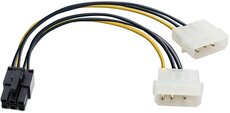 Переходник Exegate 2xMolex - 6-pin, 0.15m (EX138937RUS)