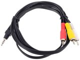 Кабель VCOM 3.5 Jack (M) - 3xRCA (M), 1.5м (CV213-1.5M)