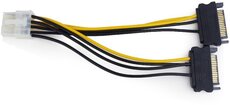 Кабель питания для видеокарт Gembird 8-pin PCI-E - 2xSATA (CC-PSU-83)