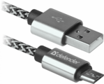 Кабель Defender USB 2.0 A (M) - Micro USB B (M), 1м (USB08-03T)