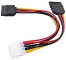 Переходник VCOM Molex - 2x SATA (VPW7572)