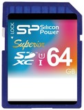 Карта памяти 64Gb Silicon Power SDXC Class 10 UHS-I (SP064GBSDXCU1V10)