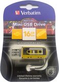USB Flash накопитель 16Gb Verbatim Mini Cassette Yellow (49399)
