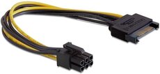 Кабель питания для видеокарты Gembird 6-pin PCI-E - SATA 15-pin (CC-PSU-SATA)
