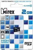 Карта памяти 2Gb MicroSD Mirex Class 4 (13612-MCROSD02)