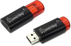 USB Flash накопитель 4Gb SmartBuy Click Black (SB4GBCL-K)