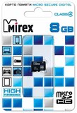 Карта памяти 8Gb MicroSD Mirex Class 4 (13612-MCROSD08)
