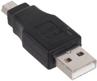 Переходник 3Cott USB 2.0 A (M) - Mini USB (M) (3C-USBAM-MINI-USB5PM-AD26)