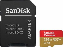 Карта памяти 256Gb MicroSD SanDisk Extreme Class 10 + адаптер (SDSQXA1-256G-GN6MA)