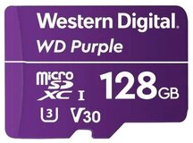 Карта памяти 128Gb MicroSD Western Digital Purple Class 10 (WDD128G1P0A)
