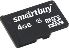 Карта памяти 4Gb MicroSD SmartBuy Class 4 (SB4GBSDCL4-00)