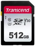 Карта памяти 512Gb Transcend 300S SDXC Class 10 (TS512GSDC300S)