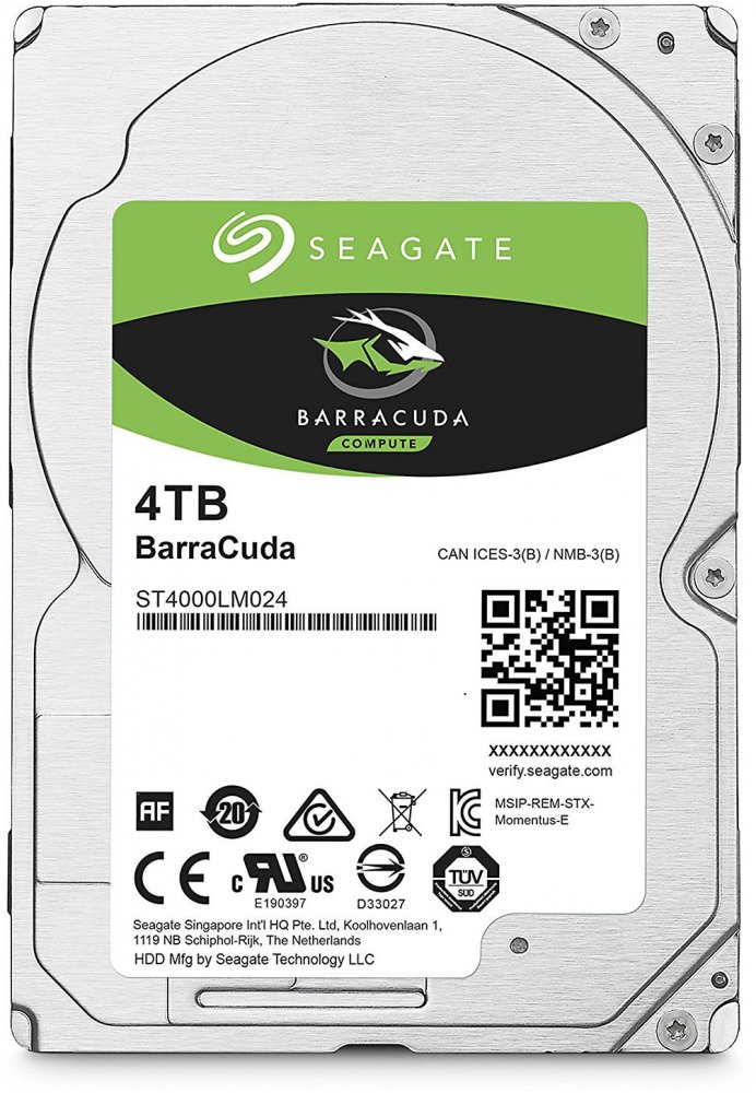 Жёсткий диск 2.5 4Tb SATA-III Seagate BarraCuda (ST4000LM024) купить в  Москве по цене 12975 р. в интернет-магазине