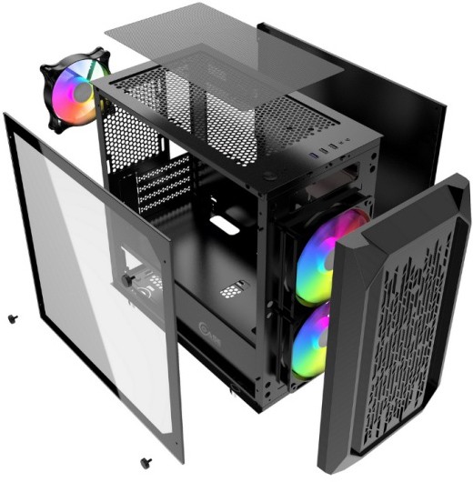 Корпус Powercase Alisio Micro X3B Black купить в Москве по цене 3238 р.
